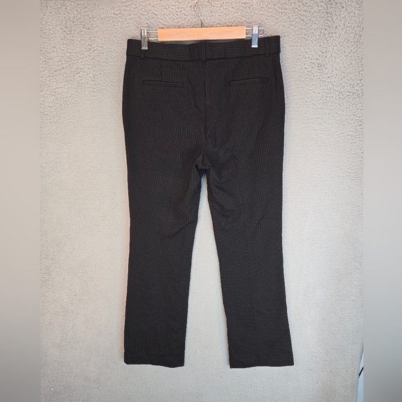 Amanda & Chelsea Women's Dress Career Pants Sz 8 Thick Stretchy Black Tiny Dots - Picture 6 of 12